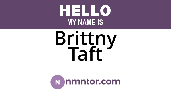 Brittny Taft