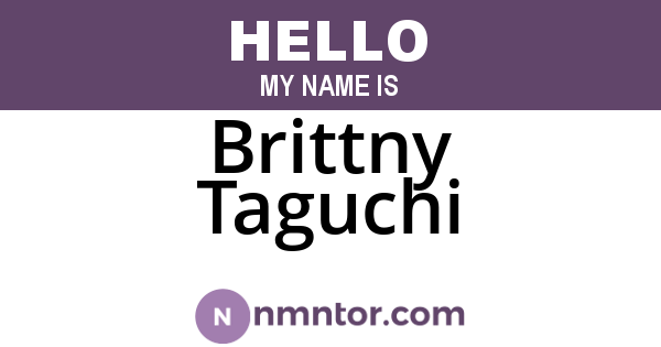 Brittny Taguchi