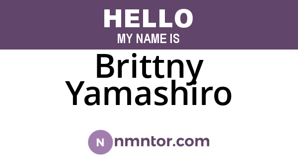 Brittny Yamashiro