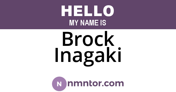 Brock Inagaki
