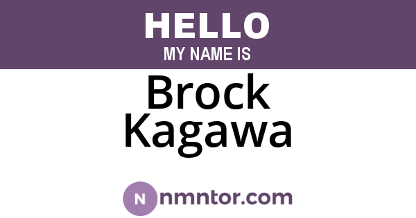 Brock Kagawa