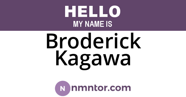 Broderick Kagawa