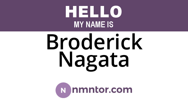 Broderick Nagata