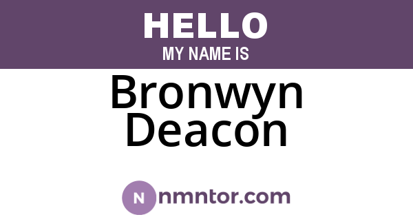 Bronwyn Deacon
