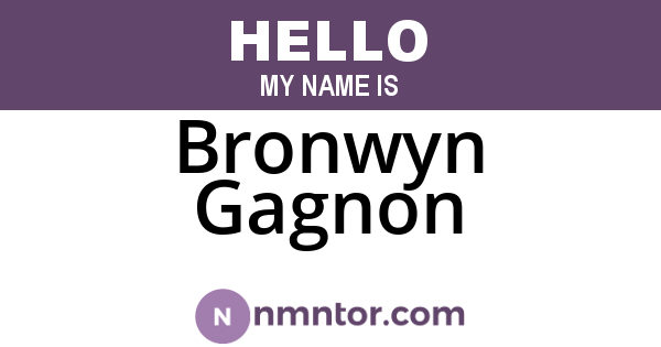 Bronwyn Gagnon