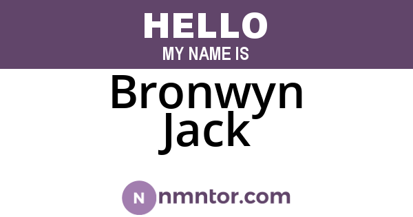 Bronwyn Jack