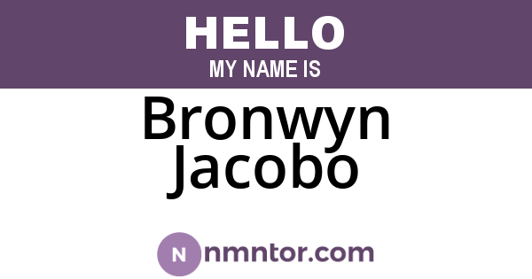 Bronwyn Jacobo