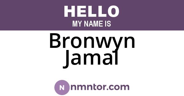Bronwyn Jamal