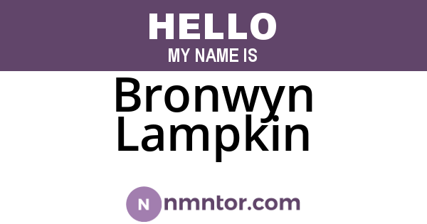 Bronwyn Lampkin