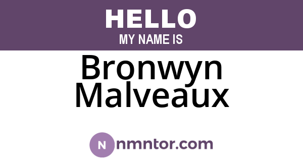 Bronwyn Malveaux