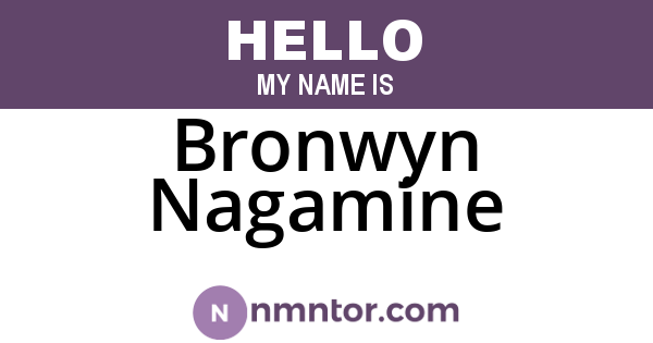 Bronwyn Nagamine