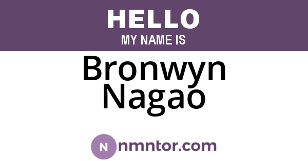 Bronwyn Nagao
