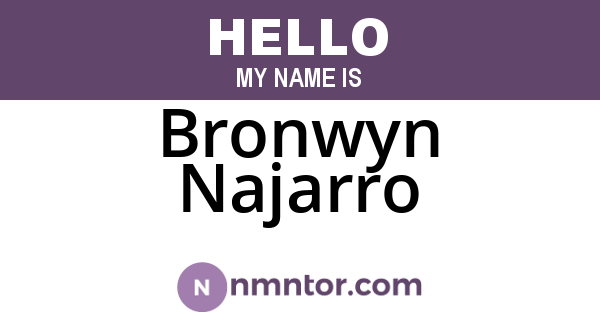 Bronwyn Najarro