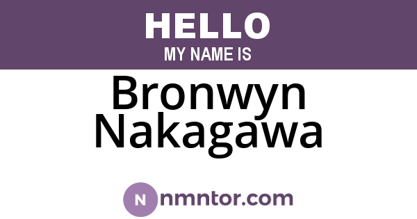 Bronwyn Nakagawa