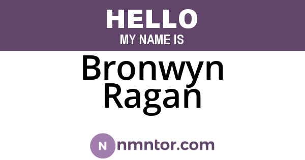 Bronwyn Ragan