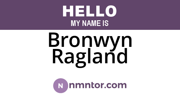 Bronwyn Ragland