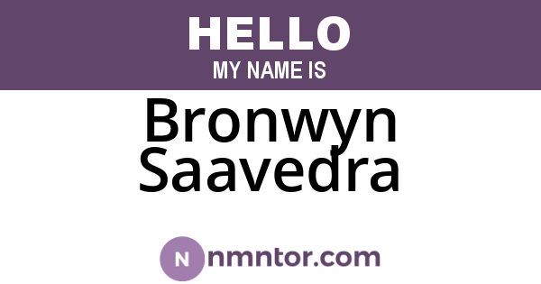Bronwyn Saavedra