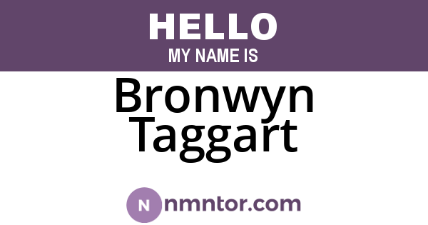 Bronwyn Taggart