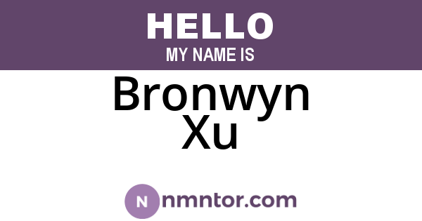 Bronwyn Xu