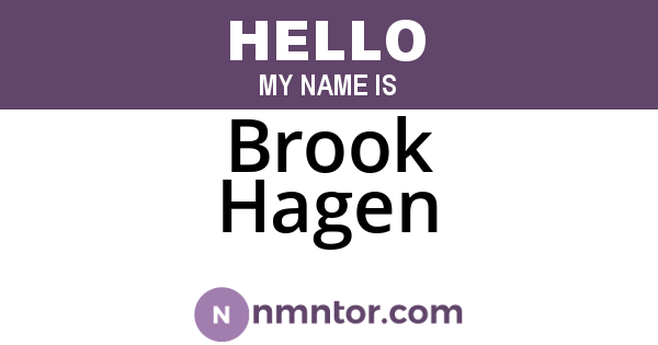 Brook Hagen
