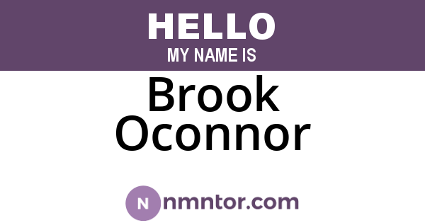 Brook Oconnor