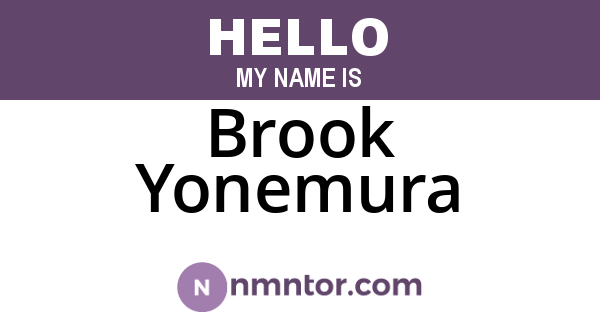 Brook Yonemura