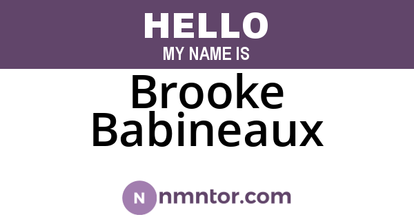 Brooke Babineaux