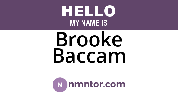 Brooke Baccam