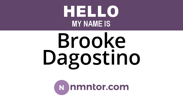 Brooke Dagostino