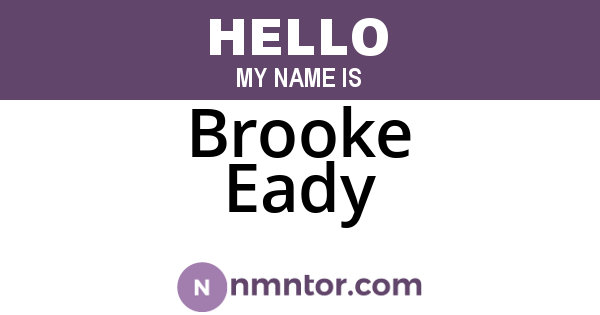 Brooke Eady
