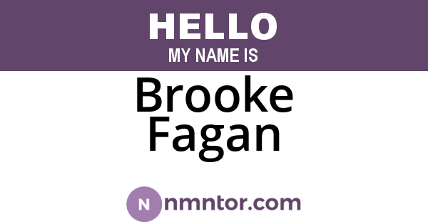 Brooke Fagan