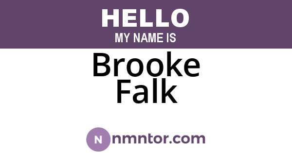 Brooke Falk