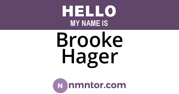 Brooke Hager