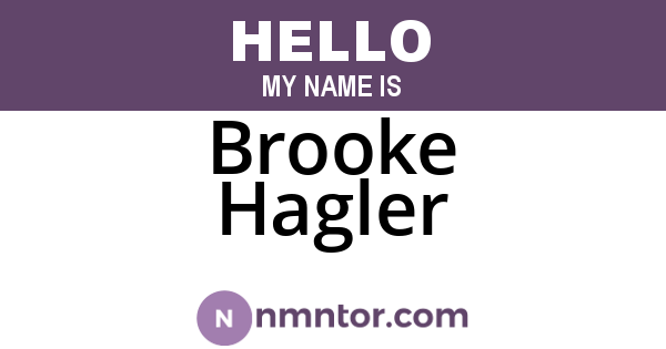 Brooke Hagler