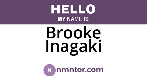 Brooke Inagaki