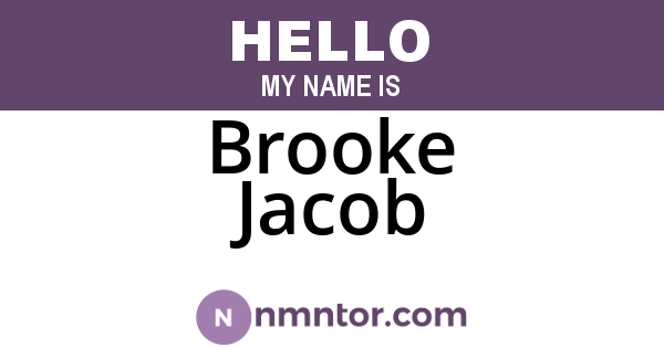 Brooke Jacob