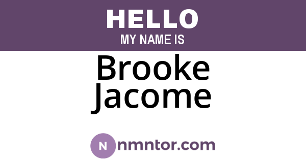 Brooke Jacome