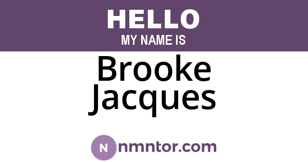 Brooke Jacques
