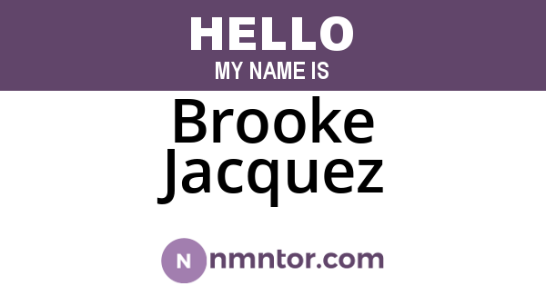 Brooke Jacquez
