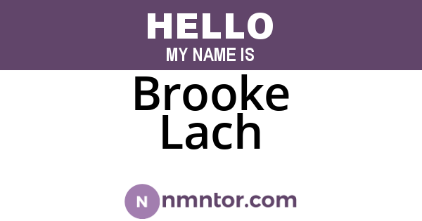 Brooke Lach