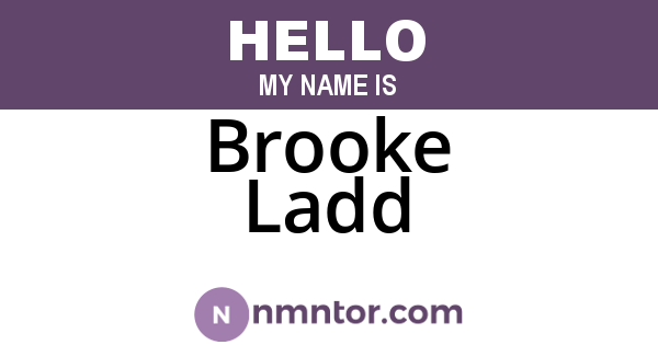 Brooke Ladd