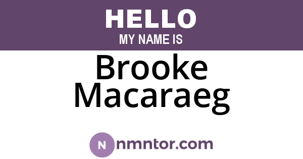 Brooke Macaraeg