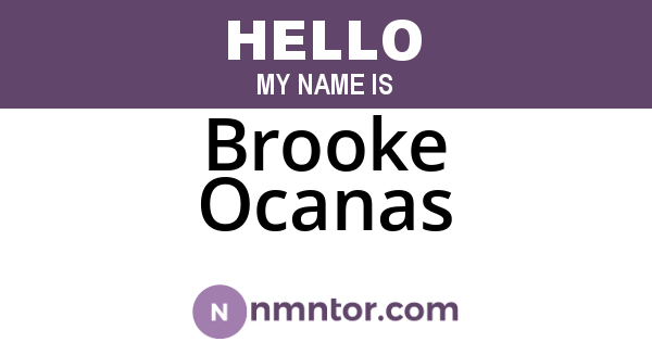 Brooke Ocanas