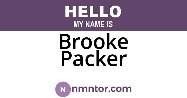 Brooke Packer