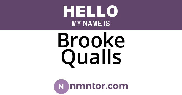 Brooke Qualls