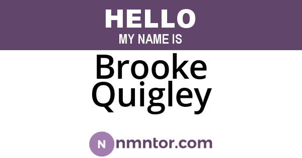 Brooke Quigley
