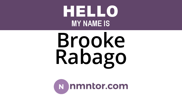 Brooke Rabago