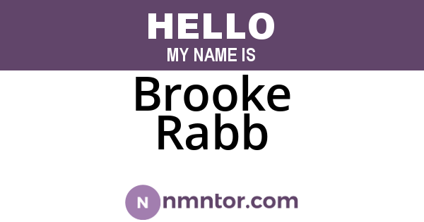 Brooke Rabb