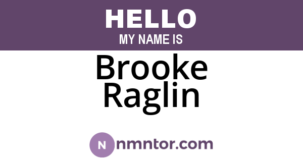 Brooke Raglin