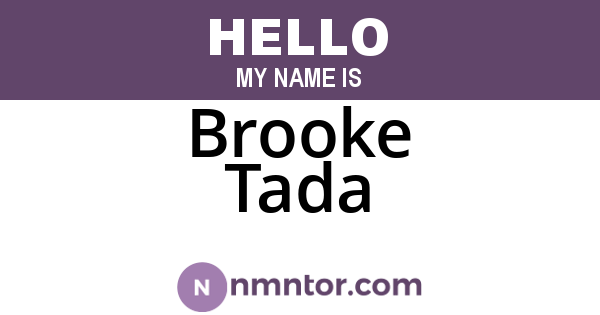 Brooke Tada